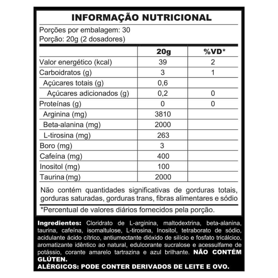 Pré-Treino Under Labz Fckng Booster 600g - #2