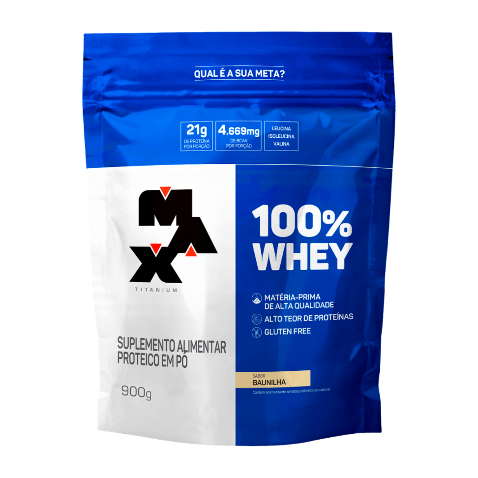 Whey Protein Max Titanium 100% Whey Sachê 900g - #2