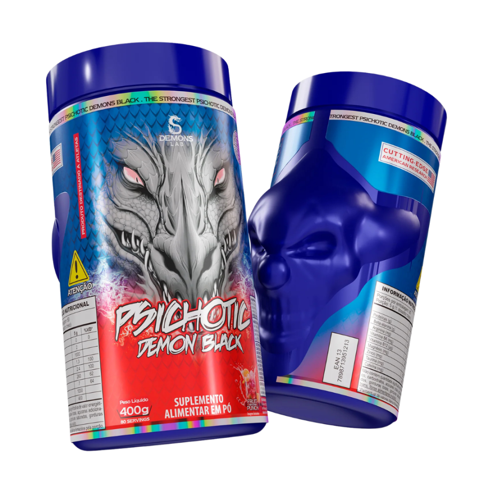 Pré-Treino Demons Lab Psichotic Demon Black 400g - #3