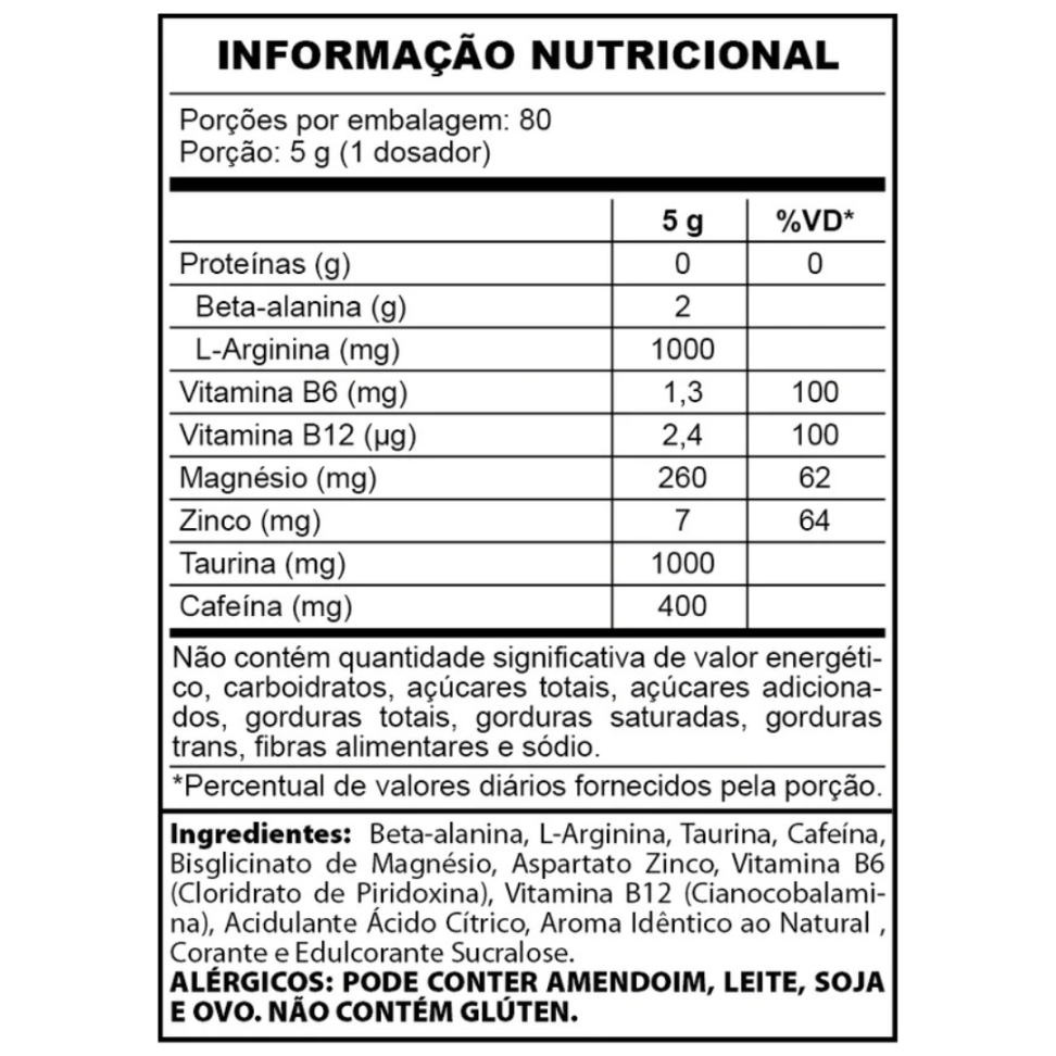 Pré-Treino Demons Lab Psichotic Demon Black 400g - #2