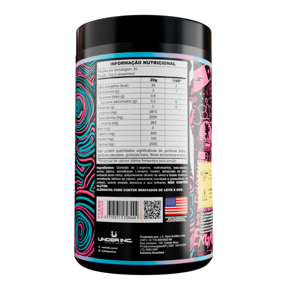 Pré-Treino Under Labz Fckng Booster 600g - #5