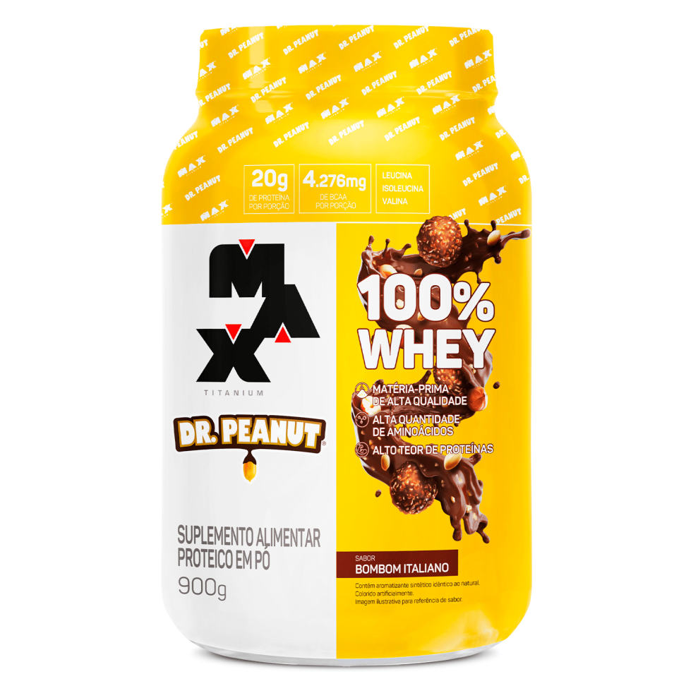 Whey Protein Max Titanium 100% Whey Dr. Peanut 900g - #3