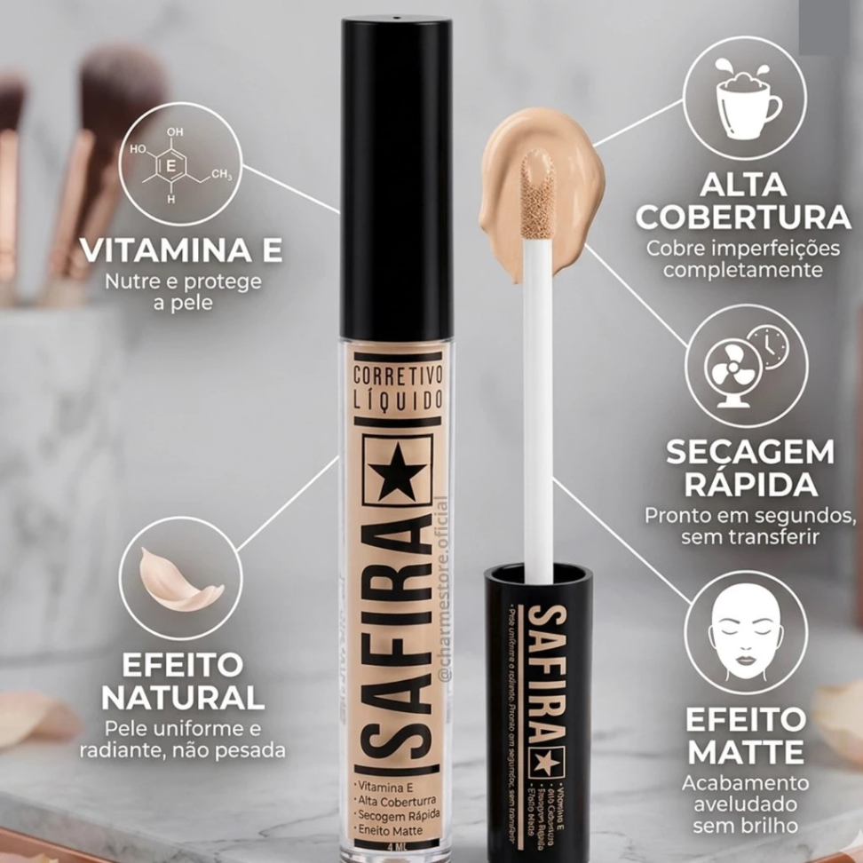 Corretivo líquido safira