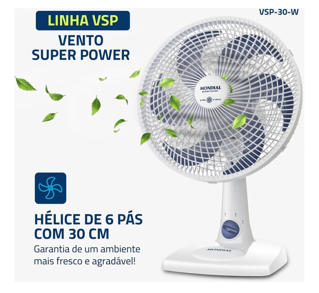 VENTILADOR DE MESA MONDIAL 30 CM SUPER POWER. - #2