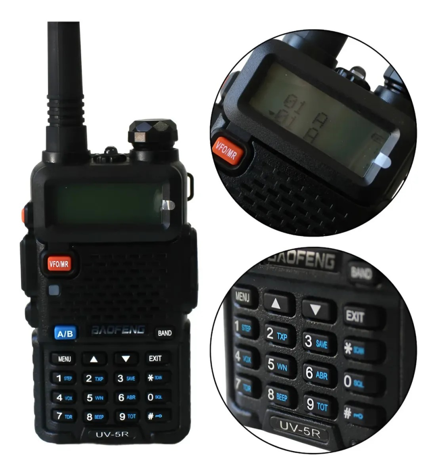 Rádio Comunicador Baofeng Uv5r Uv-5r C/ Frequência Marítima