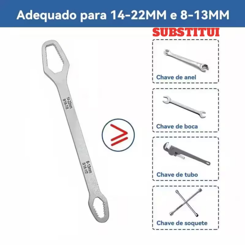 CHAVE MULTIMEDIDAS PARA PORCAS DE 8 A 22MM. - #3
