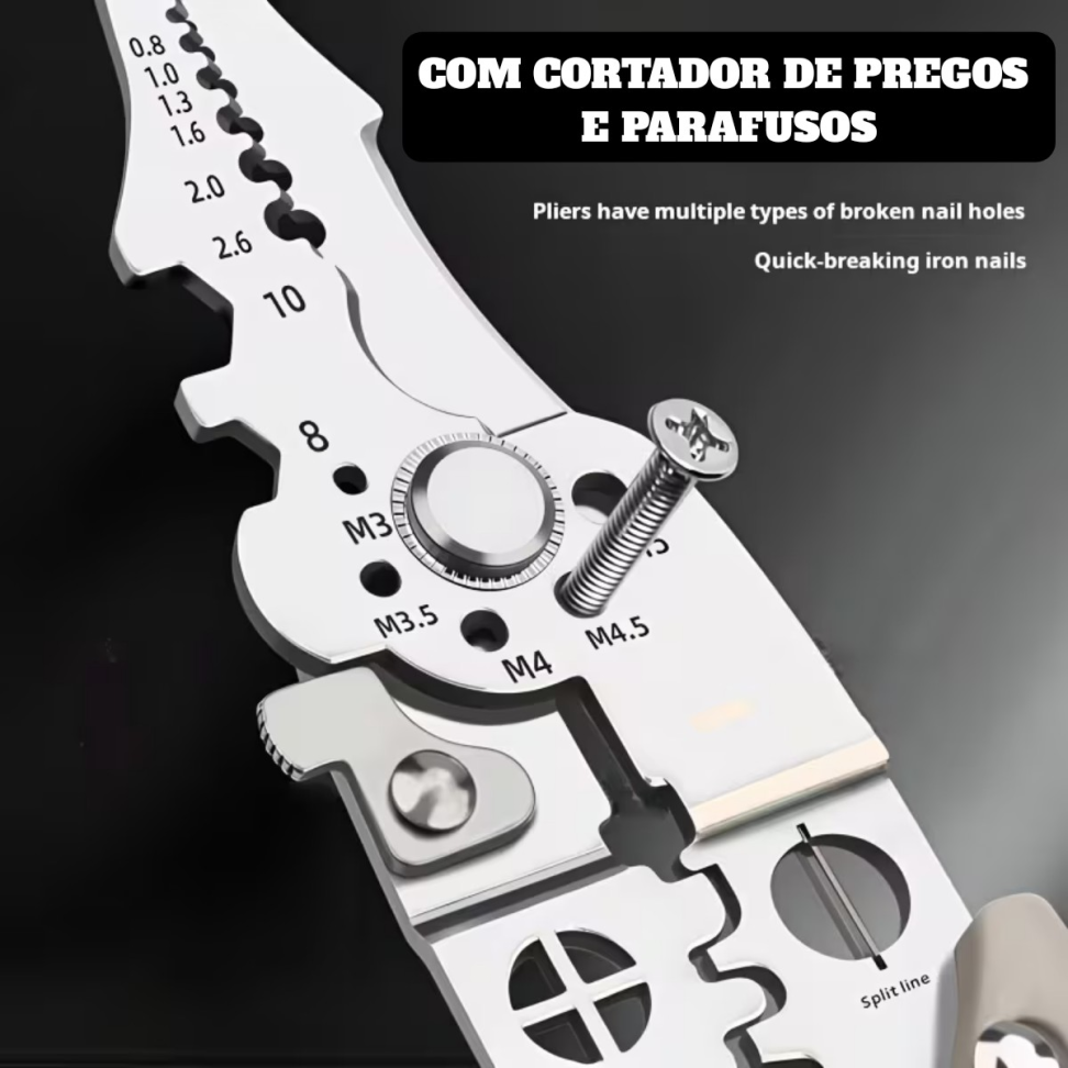 ALICATE MULTIFUNCIONAL SUPERFORTE, CORTA, DESCASCA E GRIMPA. - #3