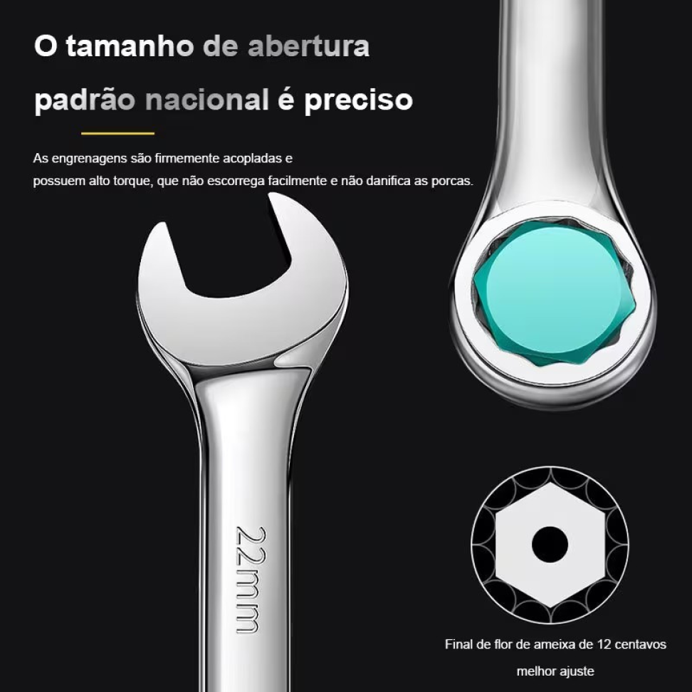 JOGO DE CHAVE COMBINADA  MULTIMIXX 8-24MM 14 PEÇAS. - #3
