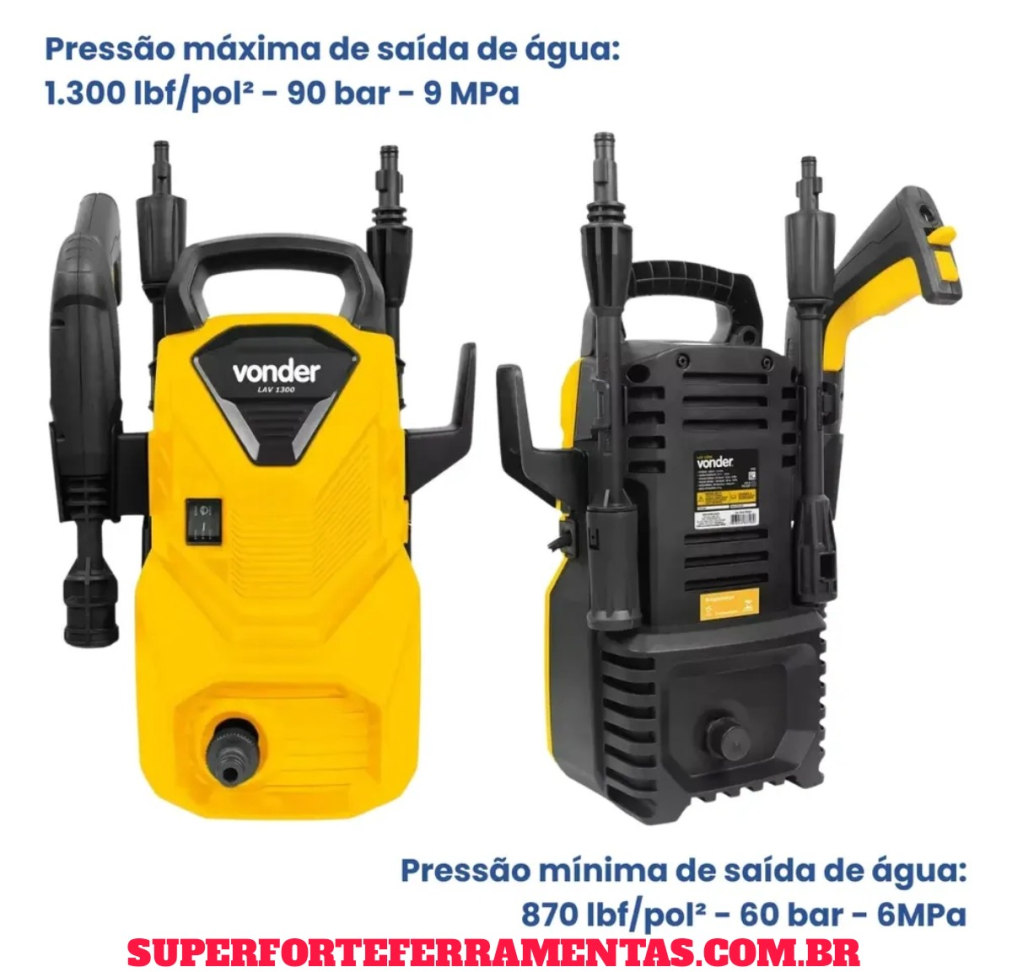 LAVADORA ALTA PRESSÃO VONDER 1300 LIBRAS 127V. - #3