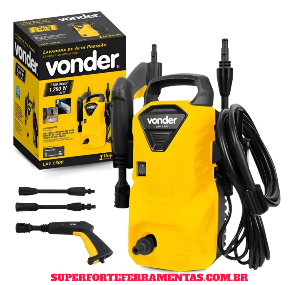 LAVADORA ALTA PRESSÃO VONDER 1300 LIBRAS 127V.
