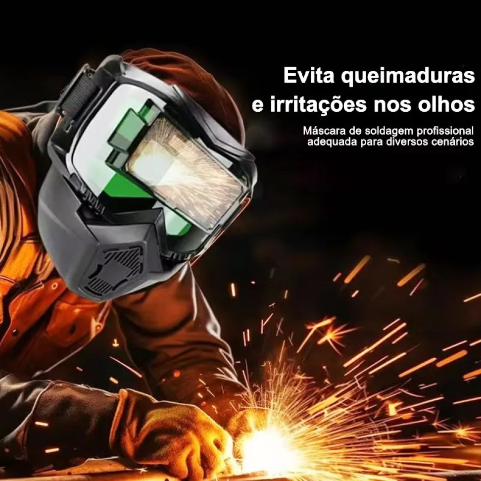 MÁSCARA PARA SOLDA ELÉTRICA SUPERFORTE COM ESCURECIMENTO AUTOMÁTICO. - #4