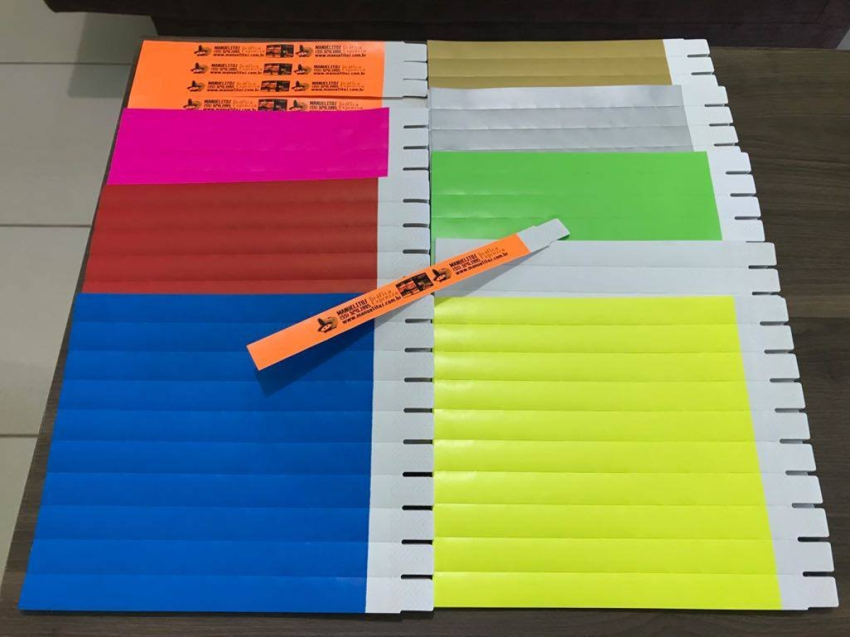 Pulseiras VIP impressão color - #3