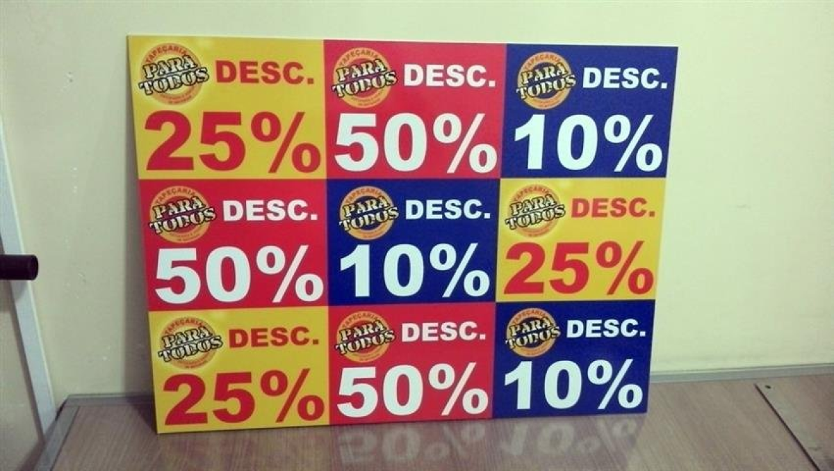 Chapa em PS / PVC - #8