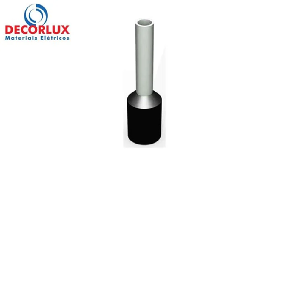 TERMINAL ILHÓS SIMPLES TUBULAR 1,5MM 15A PACOTE COM 100 PEÇAS DECORLUX