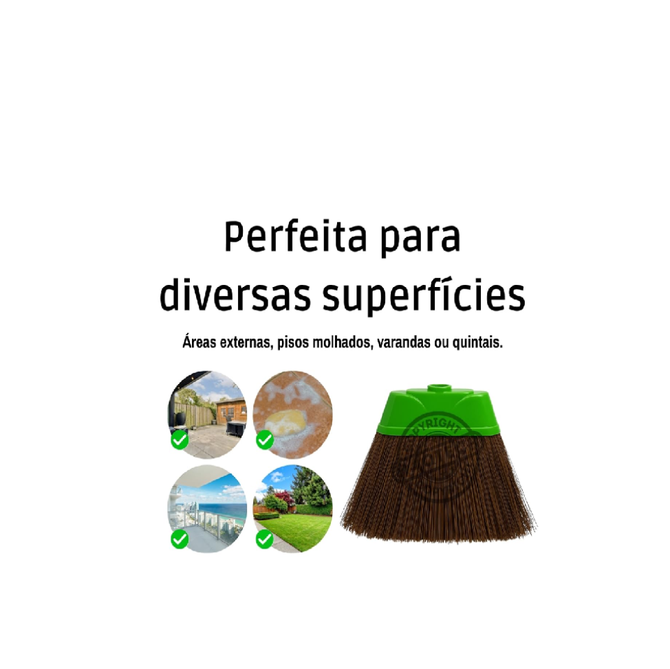 VASSOURA PIAÇAVA C/ CABO