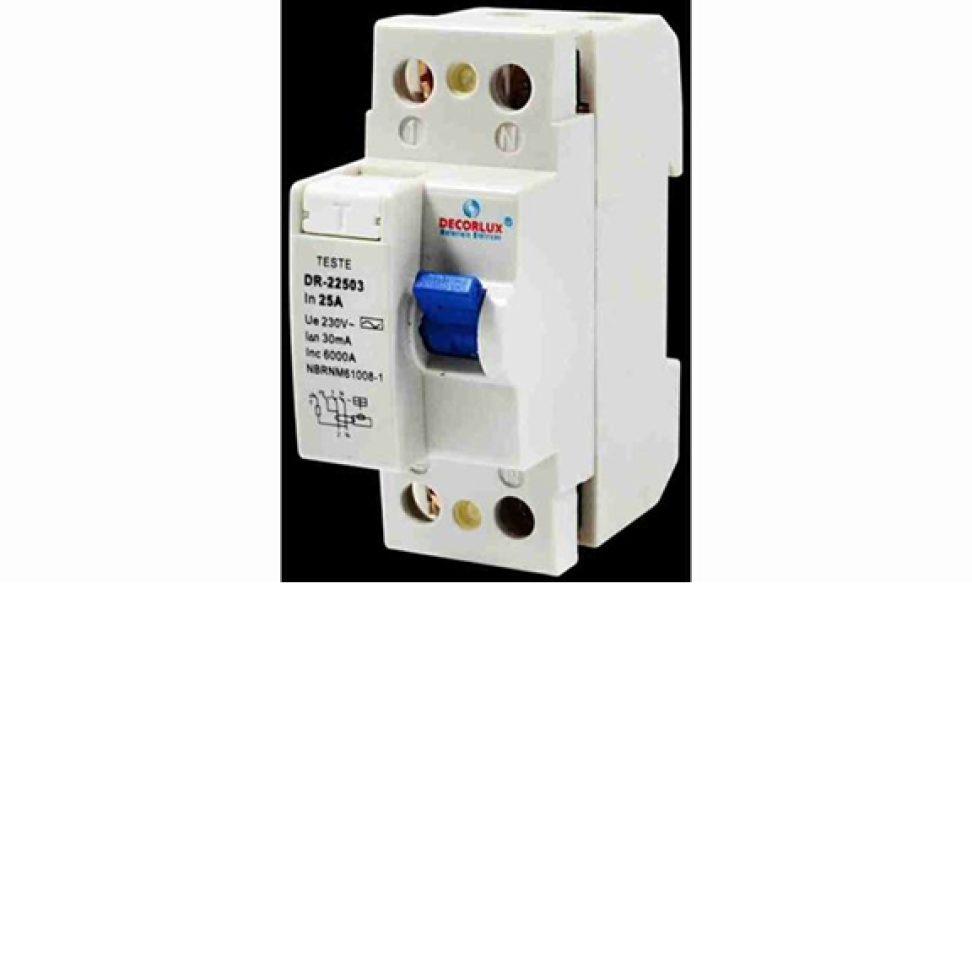INTERRUPTOR DIFERENCIAL 2 POLO DECORLUX DR 63A