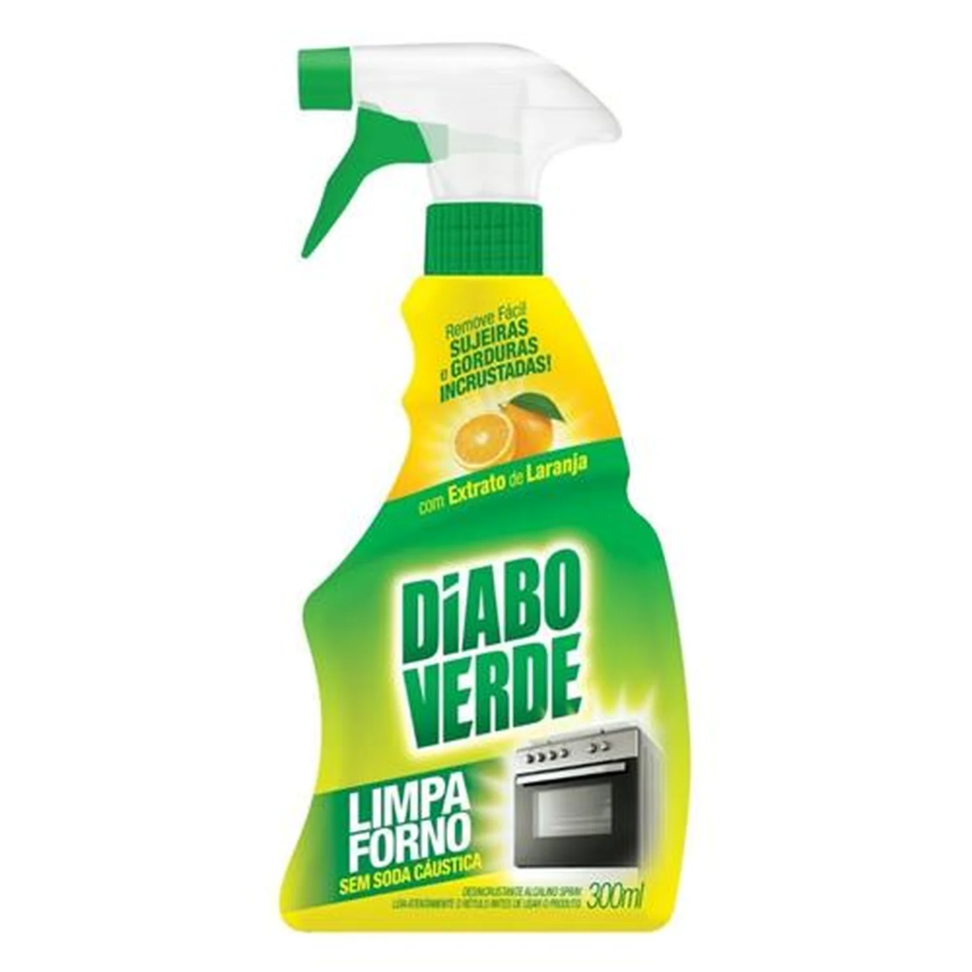 Limpa Forno Diabo Verde Spray Sem Soda 300ml