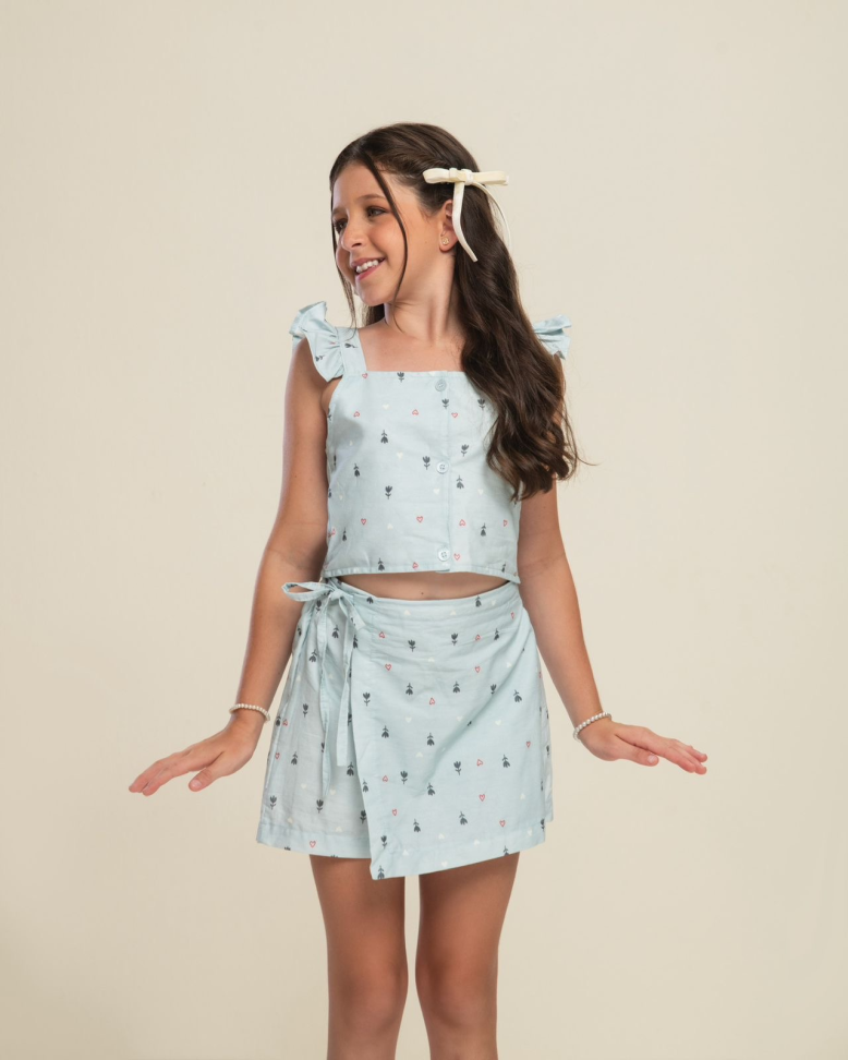Conjunto Fadinha Azul TAM:8