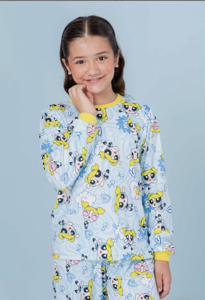 Pijama Meninas Super Poderosas Tradicional Longo TAM: 4