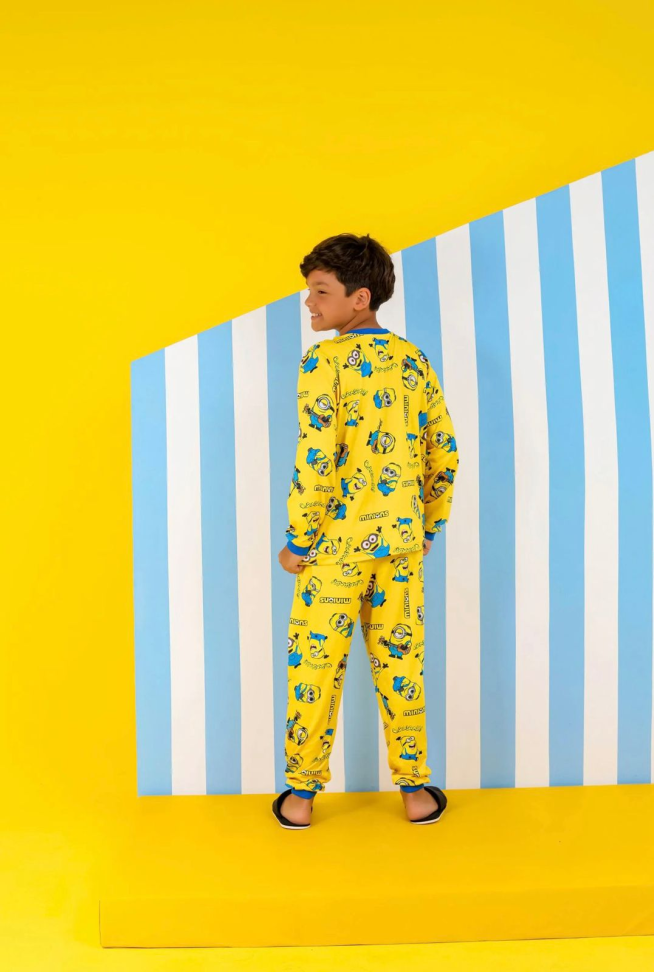 Pijama Minions Longo Tradicional TAM: 4 - #3