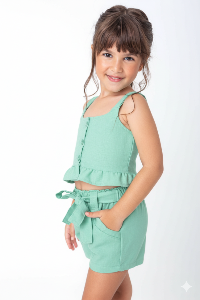 Conjunto Geovana em Linho Tam 8