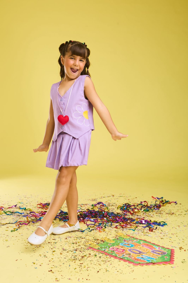 Conjunto Infantil Loren Lilás TAM:6
