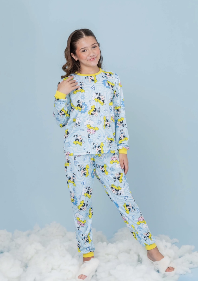 Pijama Meninas Super Poderosas Tradicional Longo TAM: 4