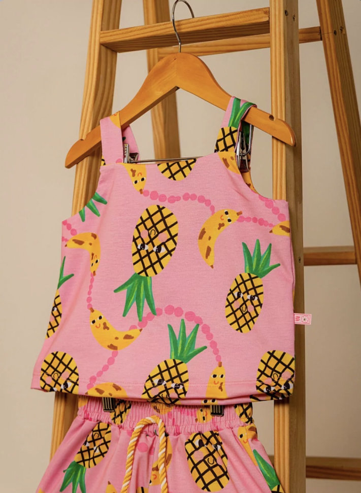 CONJUNTO DOCE MARIA - BANANA E ABACAXI TAM:8