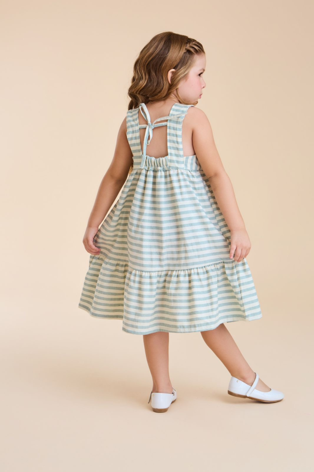 VESTIDO ELLEN LISTRADO EM LINHO TAM:4 - #3