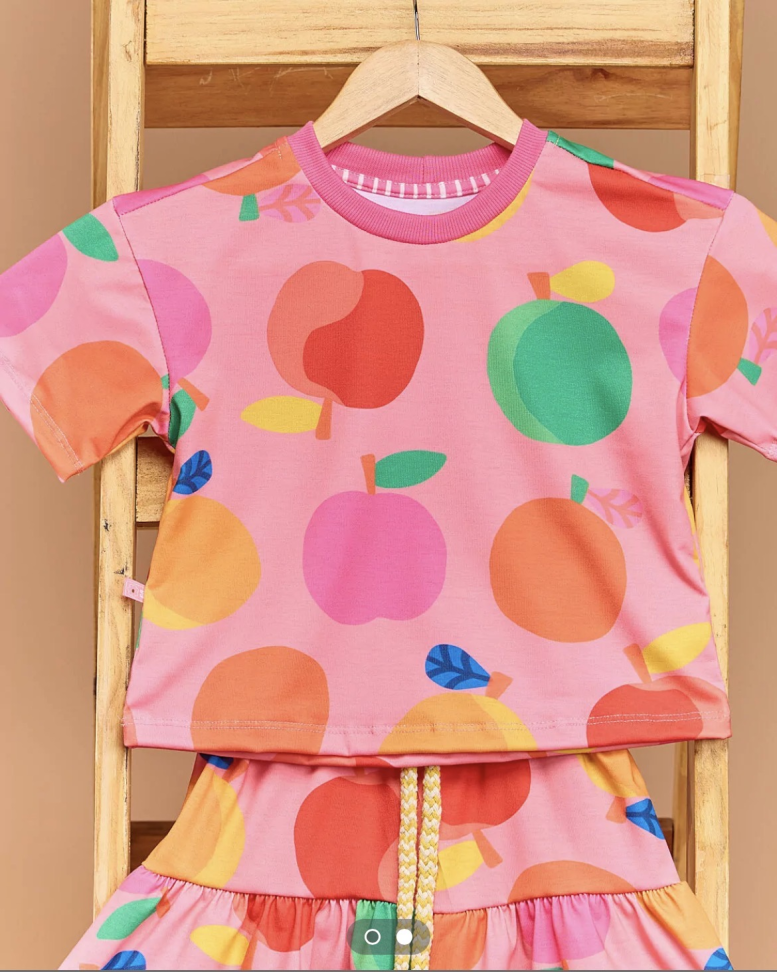 Conjunto Bambolê - FRUTINHAS DE COR TAM:6,8