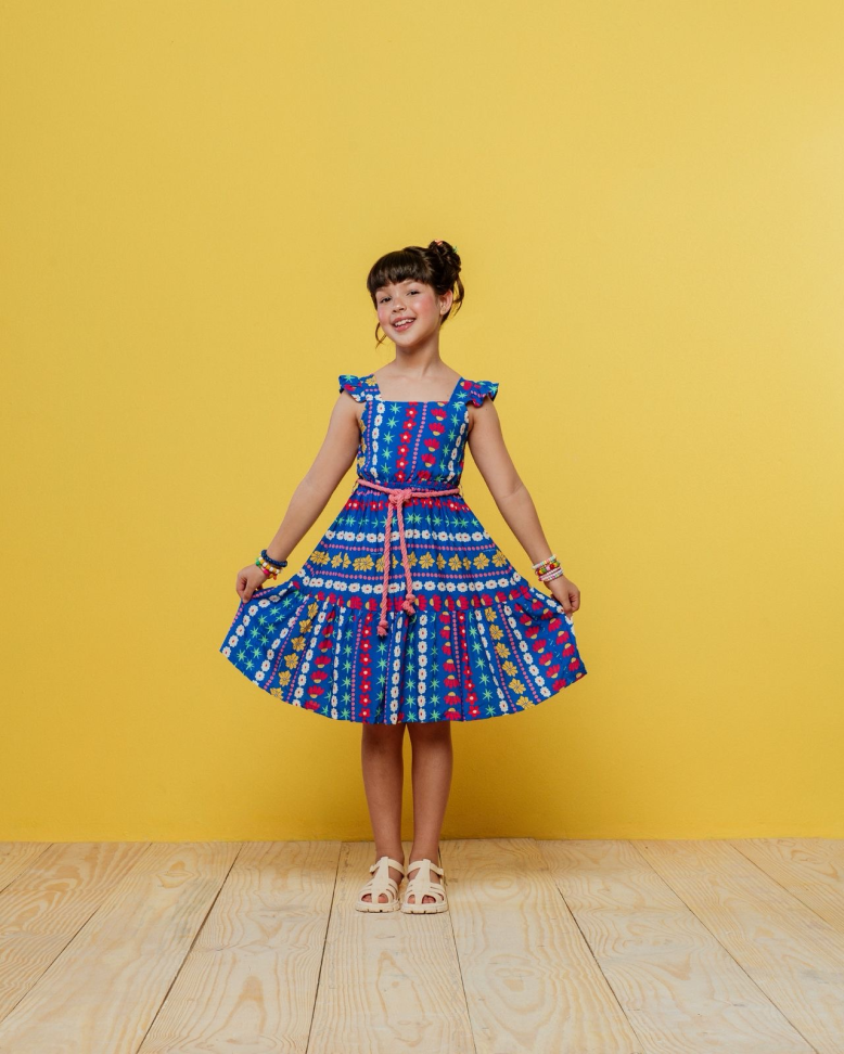 Vestido Clarice Azul Marinho TAM:6
