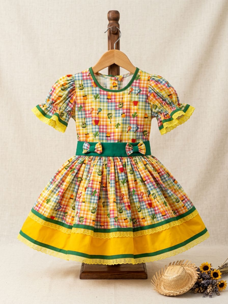 Vestido Infantil Junino TAM:4
