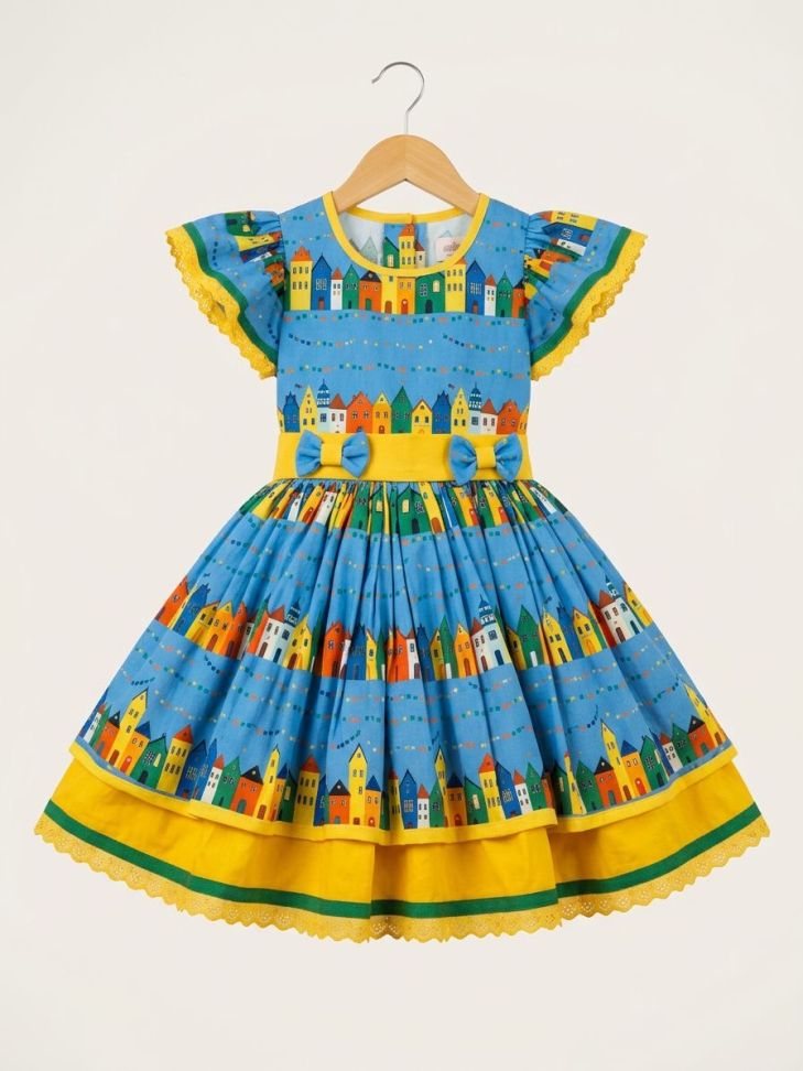 Vestido Infantil Junino
