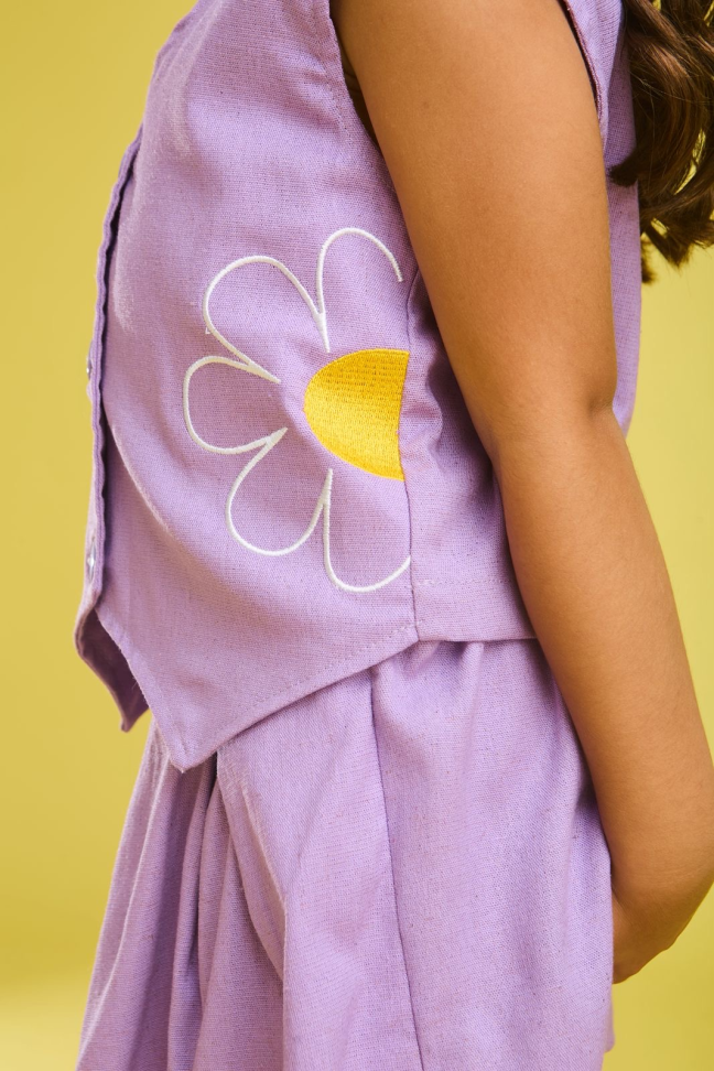 Conjunto Infantil Loren Lilás TAM:6