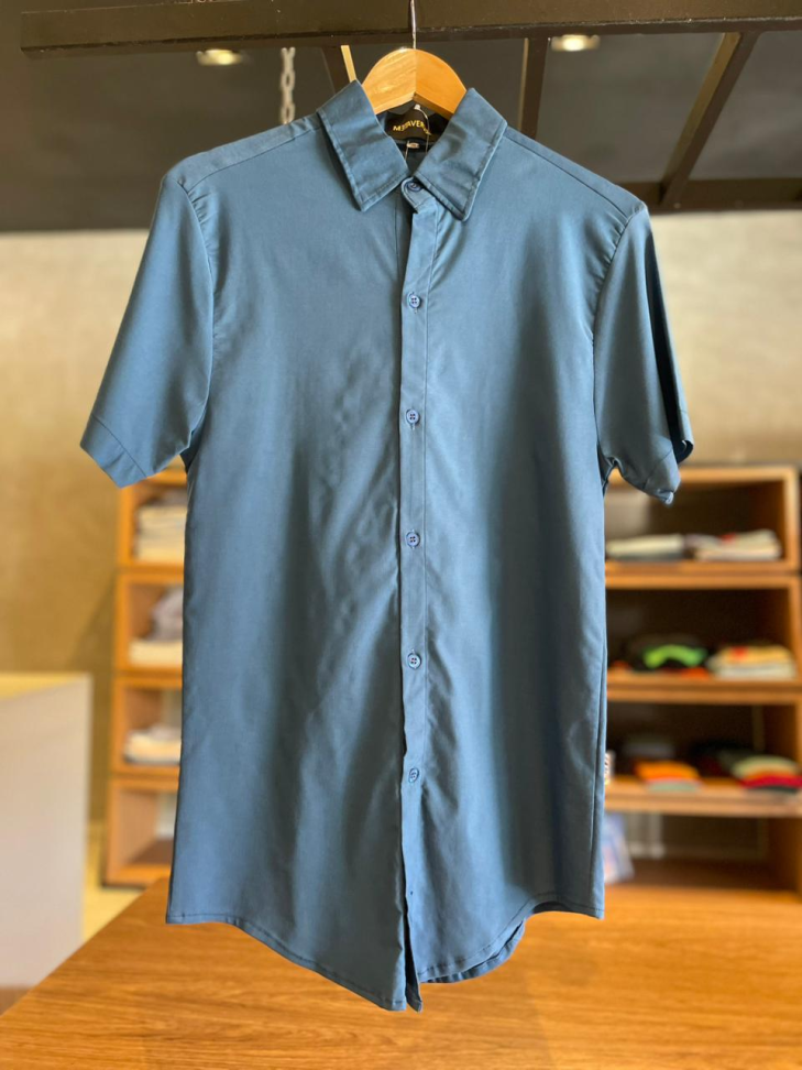 CAMISA MASCULINA MANGA CURTA METAVESUS SOCIAL CASUAL