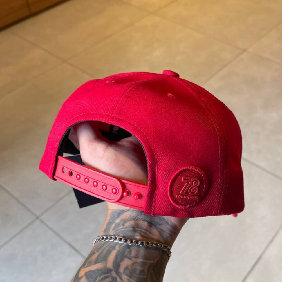 BONÉ MASCULINO PONTO 78 ALL RED - MONOCROMÁTICO PREMIUM
