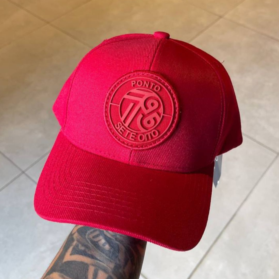 BONÉ MASCULINO PONTO 78 ALL RED - MONOCROMÁTICO PREMIUM