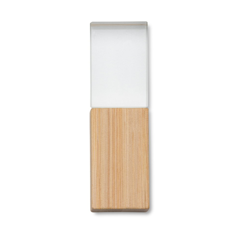 Pendrive de Bambu e Cristal - #2