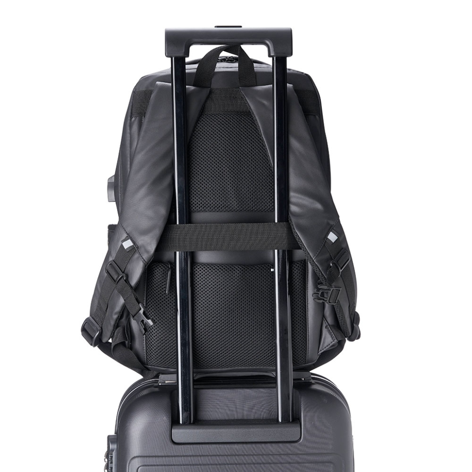 Mochila Couro Sintético com USB 20 Litros - #6