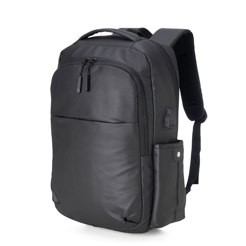 Mochila Couro Sintético com USB 20 Litros - #12