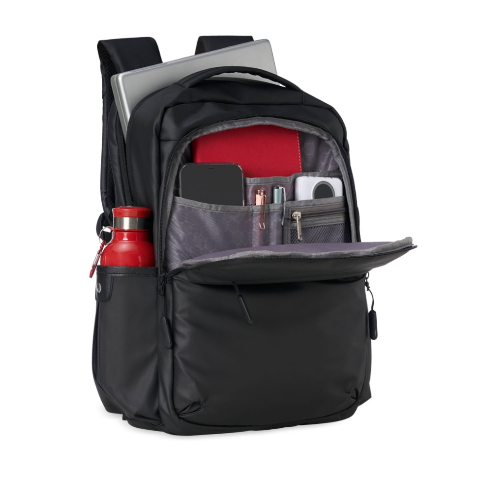 Mochila Couro Sintético com USB 20 Litros - #2