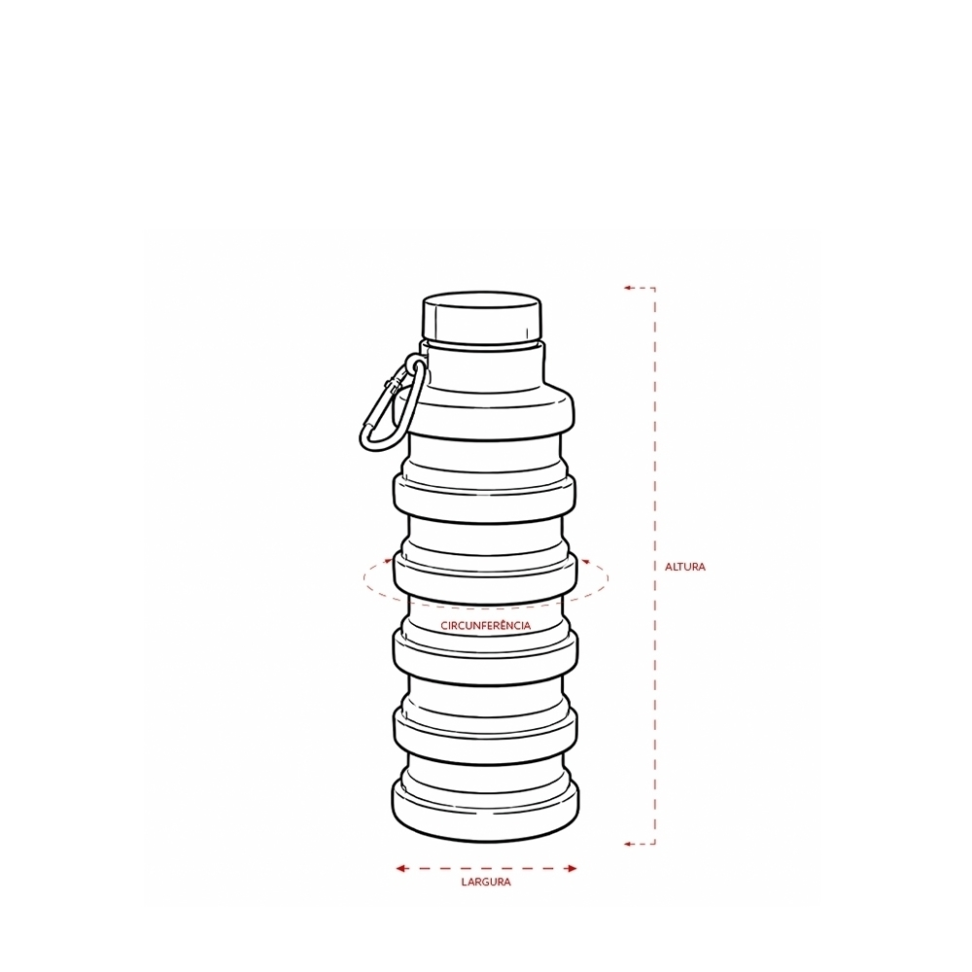 Garrafa Retrátil de Silicone - #6