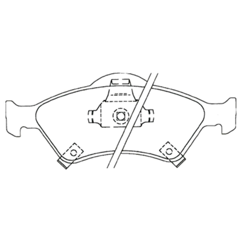 PASTILHA FREIO DIANTEIRO FIT 1.4 LX/MT/AT 03/