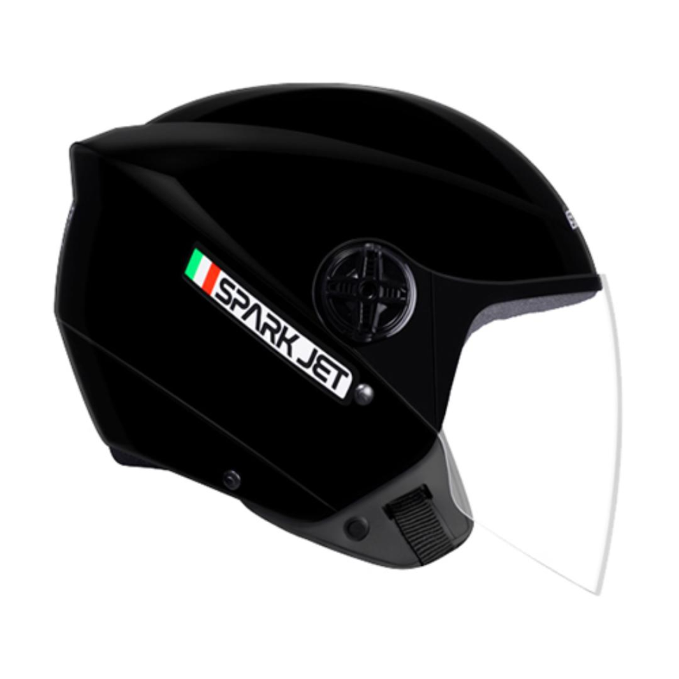CAPACETE EBF SPARK JET SOLID PRETO Nº 60