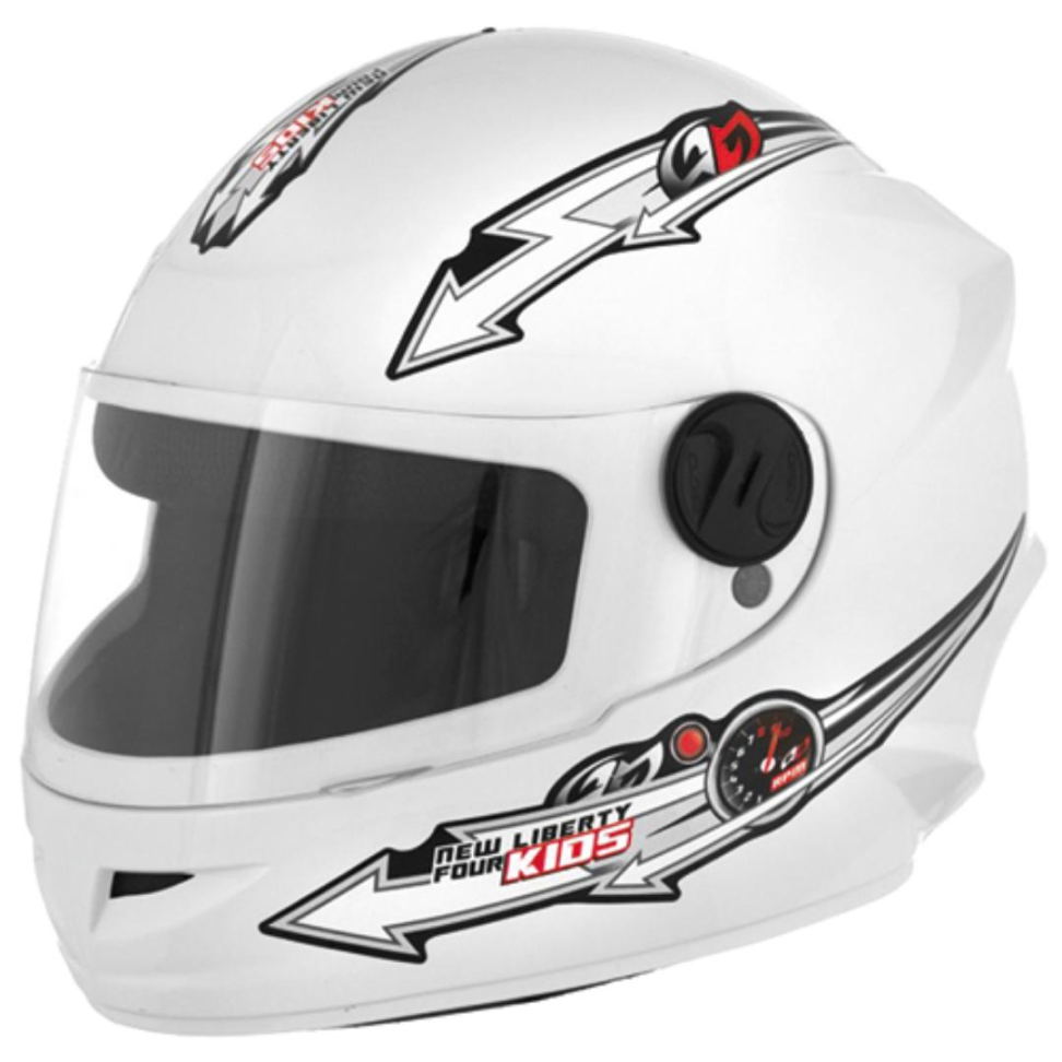 CAPACETE LIBERTY FOUR KIDS BRANCO Nº 54