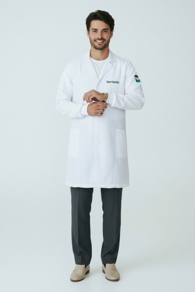 Jaleco Branco masculino Sorri - #3