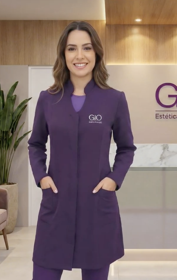 Jaleco Roxo Feminino GIO - #4