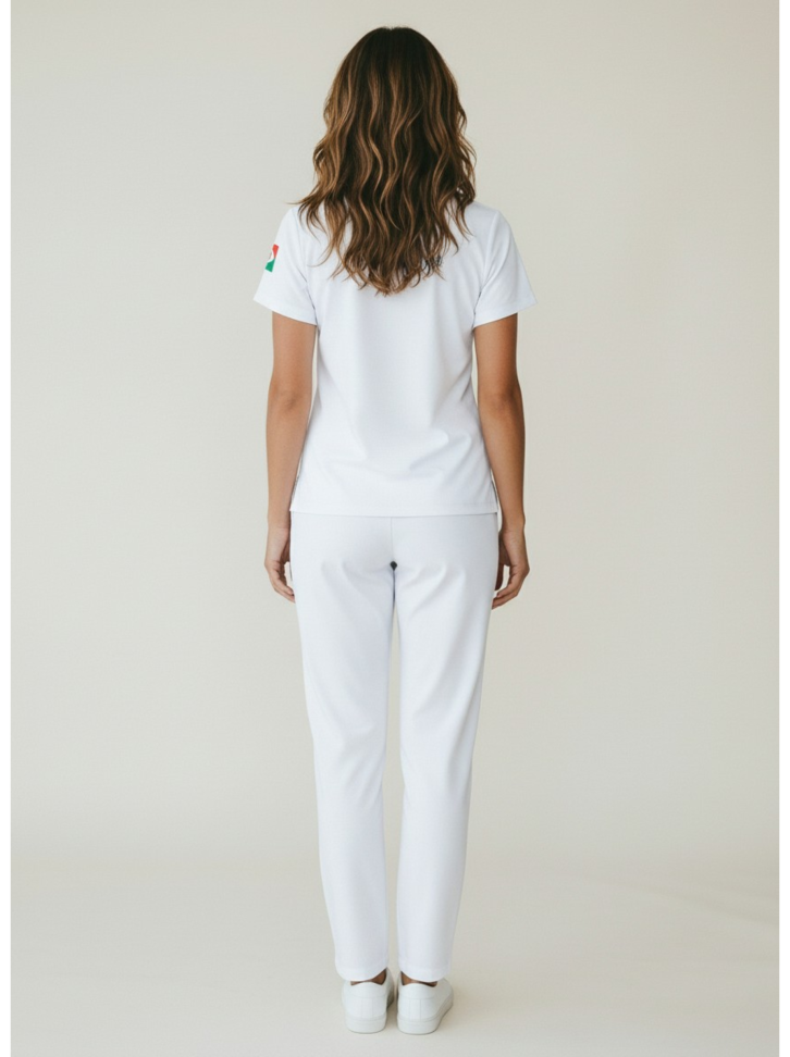 Scrub Branco feminino ASB Sorri - #3