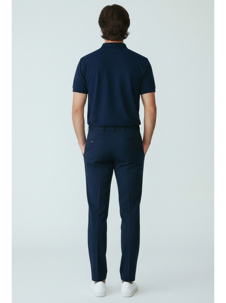 Pólo masculina azul marinho Sorri - #3