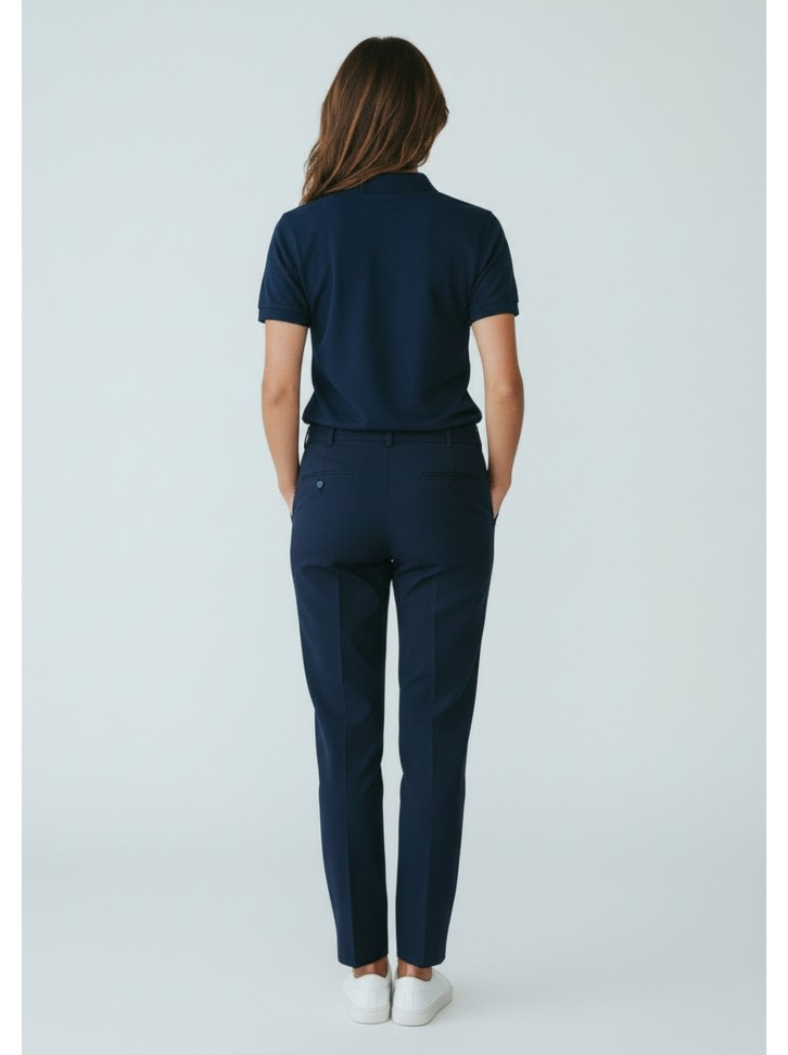 Pólo feminina azul marinho Sorri - #3